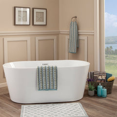 Altair Cielo 67" x 32" Freestanding Soaking Acrylic Bathtub - The Home Selection