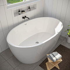 Altair Cielo 67" x 32" Freestanding Soaking Acrylic Bathtub - The Home Selection
