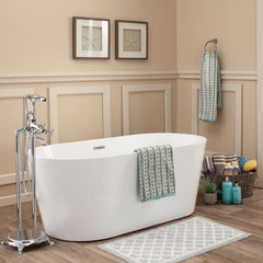 Altair Cielo 67" x 32" Freestanding Soaking Acrylic Bathtub - The Home Selection