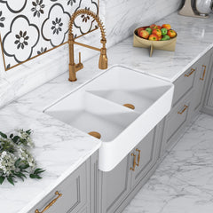 Altair Farmhouse Sink : 32" Ceramic Farmhouse Sink - Trieste - The Home Selection