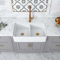 Altair Farmhouse Sink : 32" Ceramic Farmhouse Sink - Trieste - The Home Selection