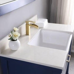 Altair Georgia 36" Single Bathroom Vanity Set with White Farmhouse Basin - The Home Selection