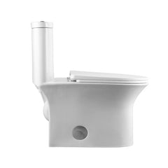 Altair Ibiza 1.6/1.1 GPF Dual Flush Elongated One-Piece Toilet in White - T328 - The Home Selection