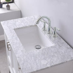 Altair Isla 36" Single Bathroom Vanity Set with Marble Countertop - The Home Selection