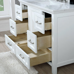 Altair Isla 42" Single Bathroom Vanity Set with Marble Countertop - The Home Selection