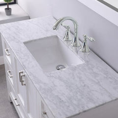 Altair Isla 48" Single Bathroom Vanity Set with Marble Countertop - The Home Selection