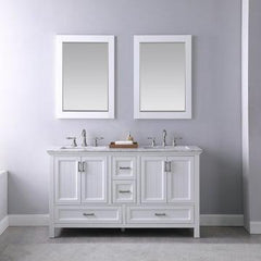 Altair Isla 60" double sinks Bathroom Vanity Set with Marble Countertop - The Home Selection