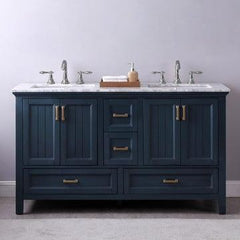 Altair Isla 60" double sinks Bathroom Vanity Set with Marble Countertop - The Home Selection