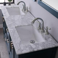 Altair Isla 60" double sinks Bathroom Vanity Set with Marble Countertop - The Home Selection