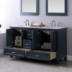 Altair Isla 60" double sinks Bathroom Vanity Set with Marble Countertop - The Home Selection
