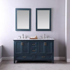 Altair Isla 60" double sinks Bathroom Vanity Set with Marble Countertop - The Home Selection