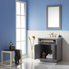 Altair Ivy 30" Single Bathroom Vanity Set in Marble Countertop - The Home Selection