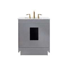 Altair Ivy 30" Single Bathroom Vanity Set in Marble Countertop - The Home Selection