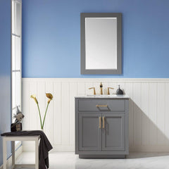 Altair Ivy 30" Single Bathroom Vanity Set in Marble Countertop - The Home Selection