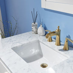 Altair Ivy 36" Single Bathroom Vanity Set in Marble Countertop - The Home Selection