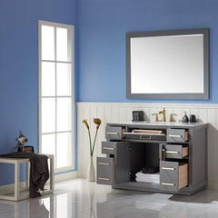 Altair Ivy 48" Single Bathroom Vanity Set in Marble Countertop - The Home Selection