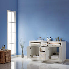 Altair Ivy 60" Double Bathroom Vanity Cabinet Only - 531060-CAB - The Home Selection