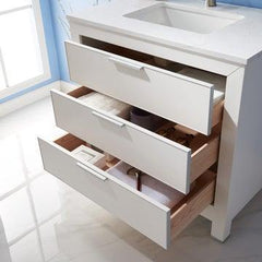 Altair Jackson 36" Single Bathroom Vanity Set in Stone Countertop - The Home Selection