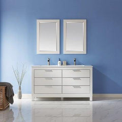 Altair Jackson 60" Double Bathroom Vanity Set in Stone Countertop - The Home Selection