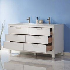 Altair Jackson 60" Double Bathroom Vanity Set in Stone Countertop - The Home Selection