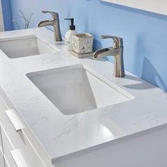 Altair Jackson 60" Double Bathroom Vanity Set in Stone Countertop - The Home Selection