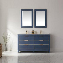 Altair Jackson 60" Double Bathroom Vanity Set in Stone Countertop - The Home Selection
