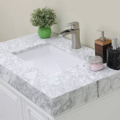 Altair Jardin 36" Single Bathroom Vanity Set in Marble Countertop - The Home Selection