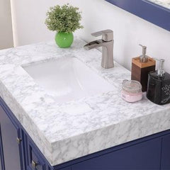 Altair Jardin 36" Single Bathroom Vanity Set in Marble Countertop - The Home Selection