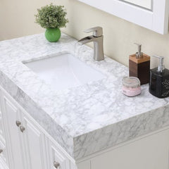 Altair Jardin 48" Single Bathroom Vanity Set in Marble Countertop - The Home Selection