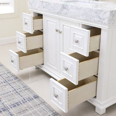 Altair Jardin 48" Single Bathroom Vanity Set in Marble Countertop - The Home Selection