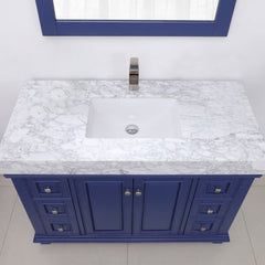 Altair Jardin 48" Single Bathroom Vanity Set in Marble Countertop - The Home Selection