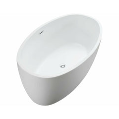 Altair Jolie 55" x 32" Freestanding Soaking Acrylic Bathtub - The Home Selection