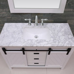 Altair Kinsley 48" Single Bathroom Vanity Set in Marble Countertop - The Home Selection