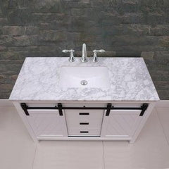 Altair Kinsley 48" Single Bathroom Vanity Set in Marble Countertop - The Home Selection