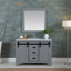 Altair Kinsley 48" Single Bathroom Vanity Set in Marble Countertop - The Home Selection