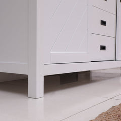 Altair Kinsley 60" Single Bathroom Vanity Set with Marble Countertop - The Home Selection