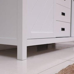 Altair Kinsley 60" Single Bathroom Vanity Set with Marble Countertop - The Home Selection