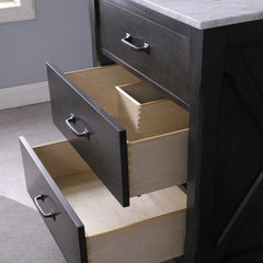 Altair Maribella 30" Single Bathroom Vanity Set in Marble Countertop - The Home Selection