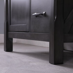 Altair Maribella 36" Single Bathroom Vanity Set with Marble Countertop - The Home Selection