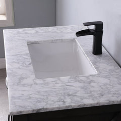Altair Maribella 36" Single Bathroom Vanity Set with Marble Countertop - The Home Selection