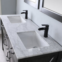 Altair Maribella 60" Double sinks Bathroom Vanity Set with Marble Countertop - The Home Selection