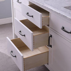 Altair Maribella 72" Double sinks Bathroom Vanity set with Marble Countertop - The Home Selection