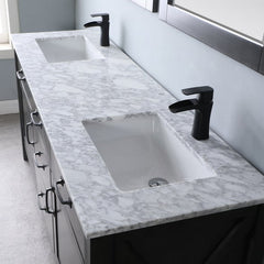 Altair Maribella 72" Double sinks Bathroom Vanity set with Marble Countertop - The Home Selection