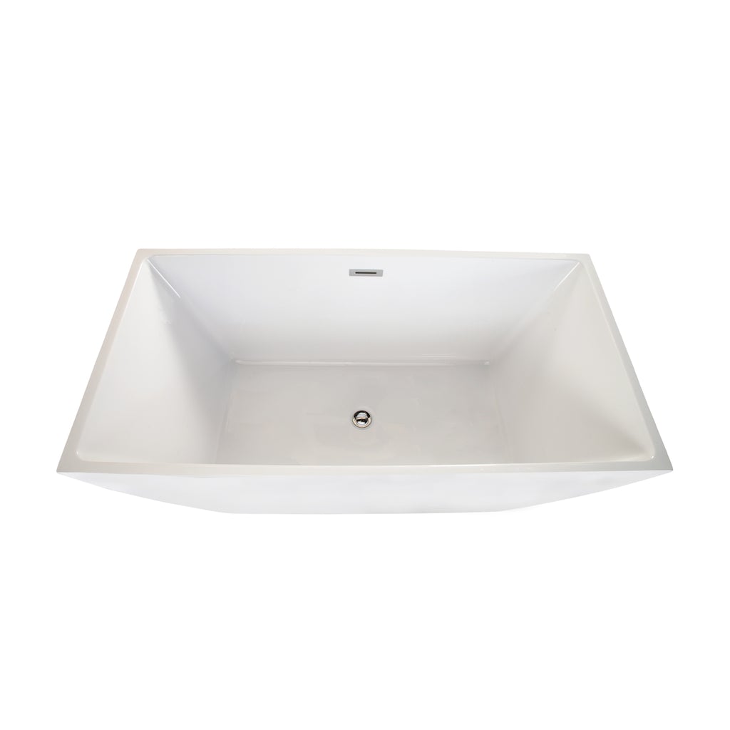 Altair Montague 67" x 32" Freestanding Soaking Acrylic Bathtub - The Home Selection