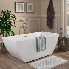 Altair Montague 67" x 32" Freestanding Soaking Acrylic Bathtub - The Home Selection