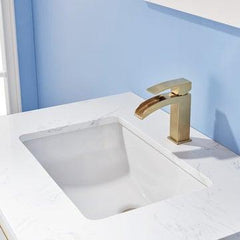 Altair Morgan 30" Single Bathroom Vanity Set with Stone Countertop - The Home Selection