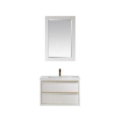 Altair Morgan 30" Single Bathroom Vanity Set with Stone Countertop - The Home Selection