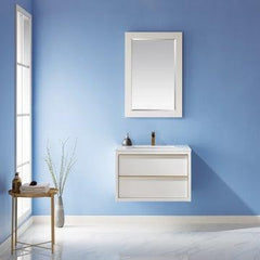Altair Morgan 30" Single Bathroom Vanity Set with Stone Countertop - The Home Selection