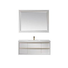 Altair Morgan 48" Single Bathroom Vanity Set with Stone Countertop - The Home Selection
