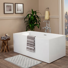 Altair Persephone 59" x 30" Freestanding Soaking Acrylic Bathtub - The Home Selection